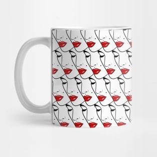 Girl Faces Mug